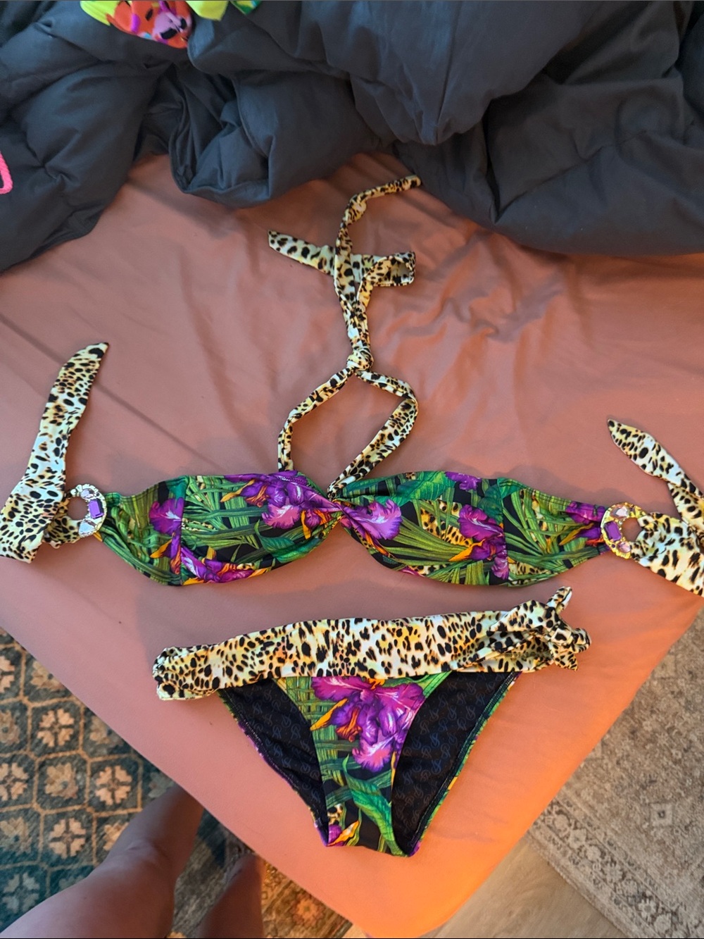 Y2K RARE VICTORIAS SECRET EMBELLISHED BIKINI XS